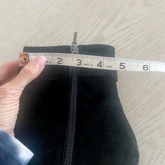 Pedro Anton black suede bootie with rhinestone bit accent, size 7 (37) - Picture 14 of 14